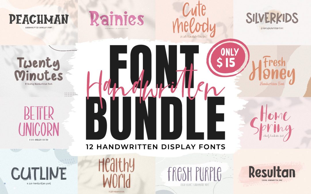 10 Best Handwritten Font Bundles (2023 Update)
