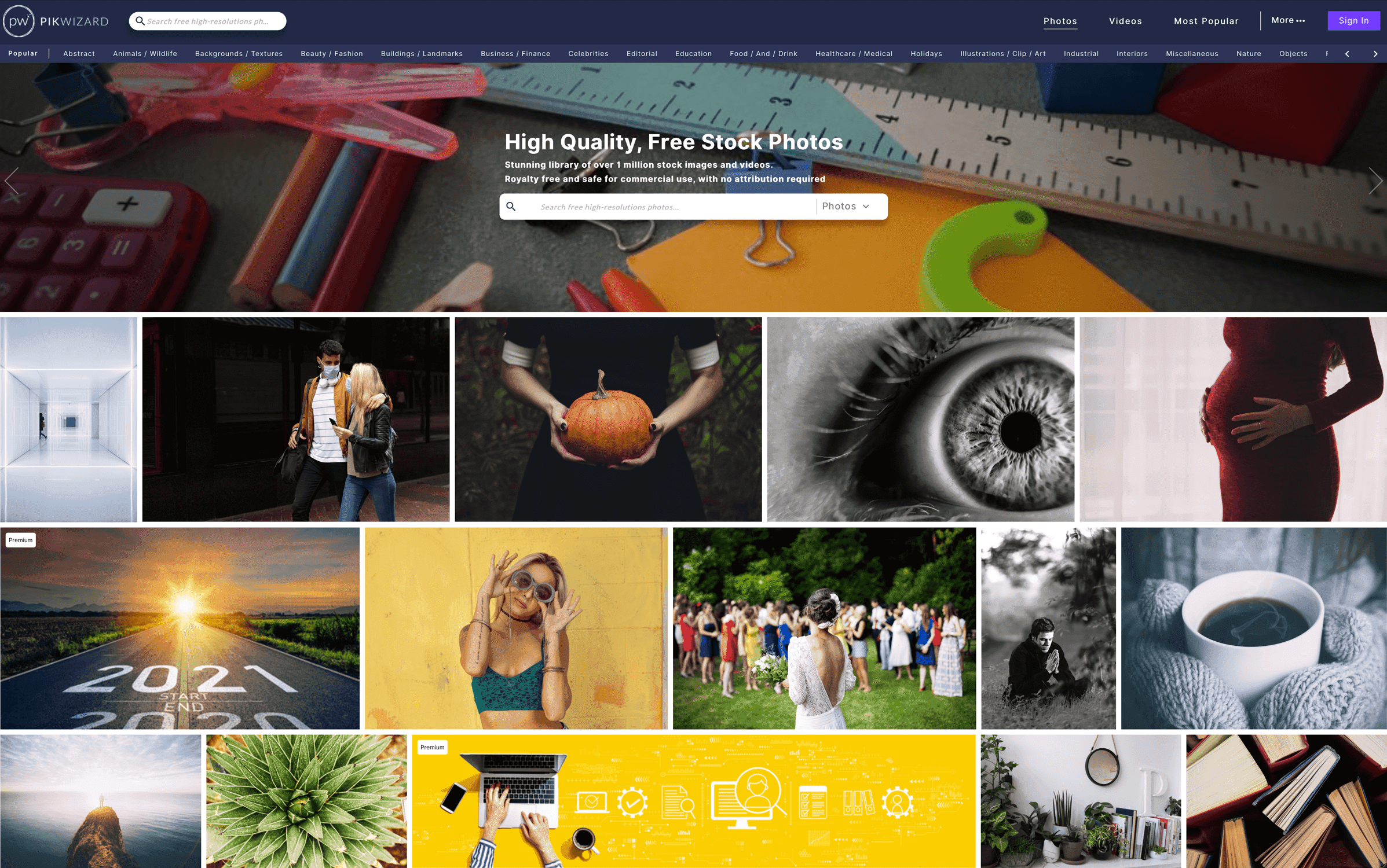 15 Free Stock Photography Websites You Should Be Using For Your Next Project - 03 Free Stock Websites Pikwizard scaled 1