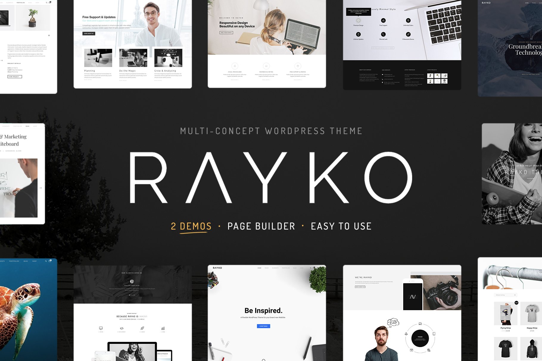 15 Minimalist WordPress Themes (2023 Update) - 10 Rayko Website Theme