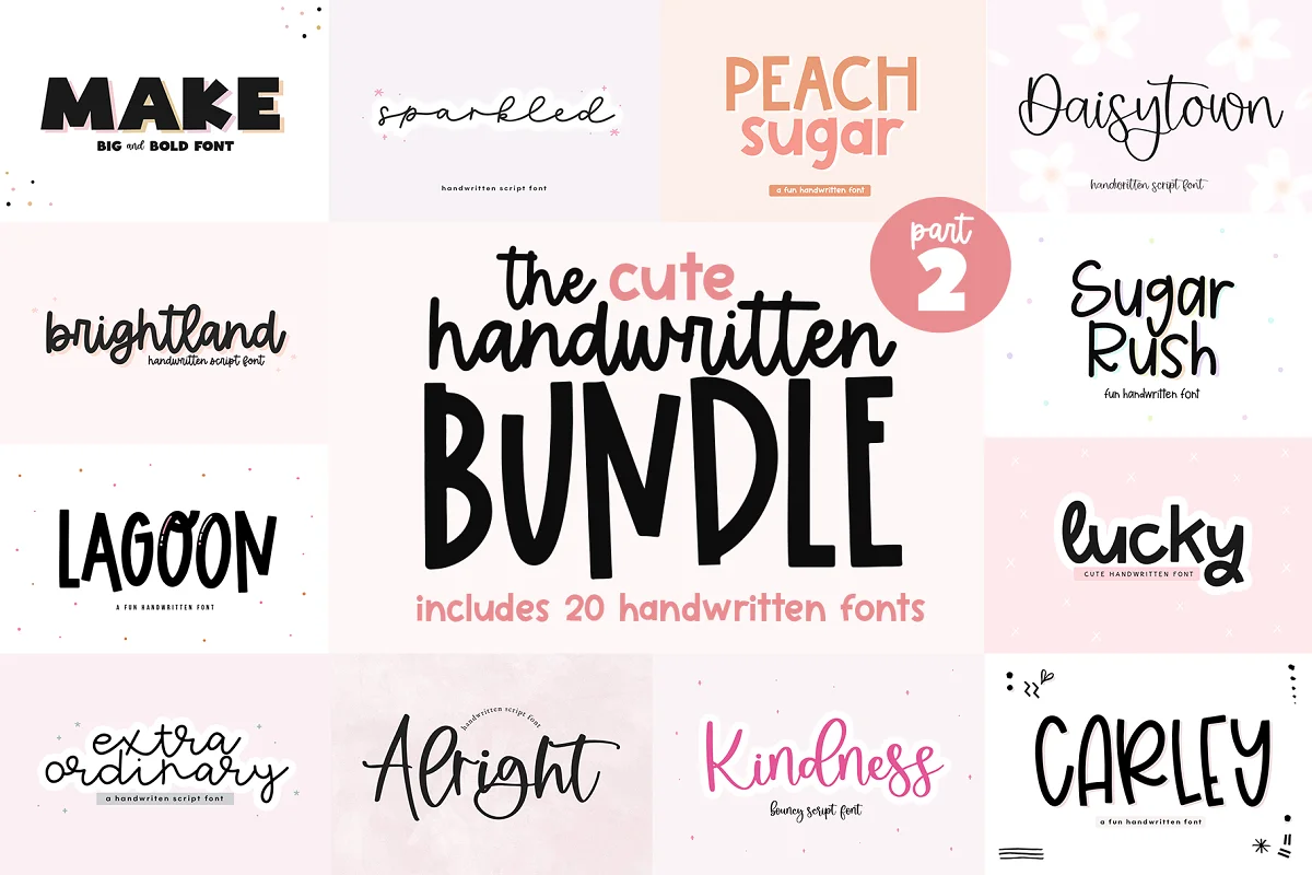 10 Best Handwritten Font Bundles (2023 Update) - 20