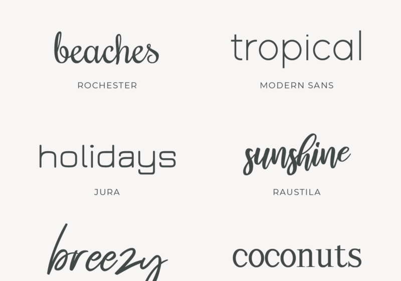 Free Commercial Use Fonts