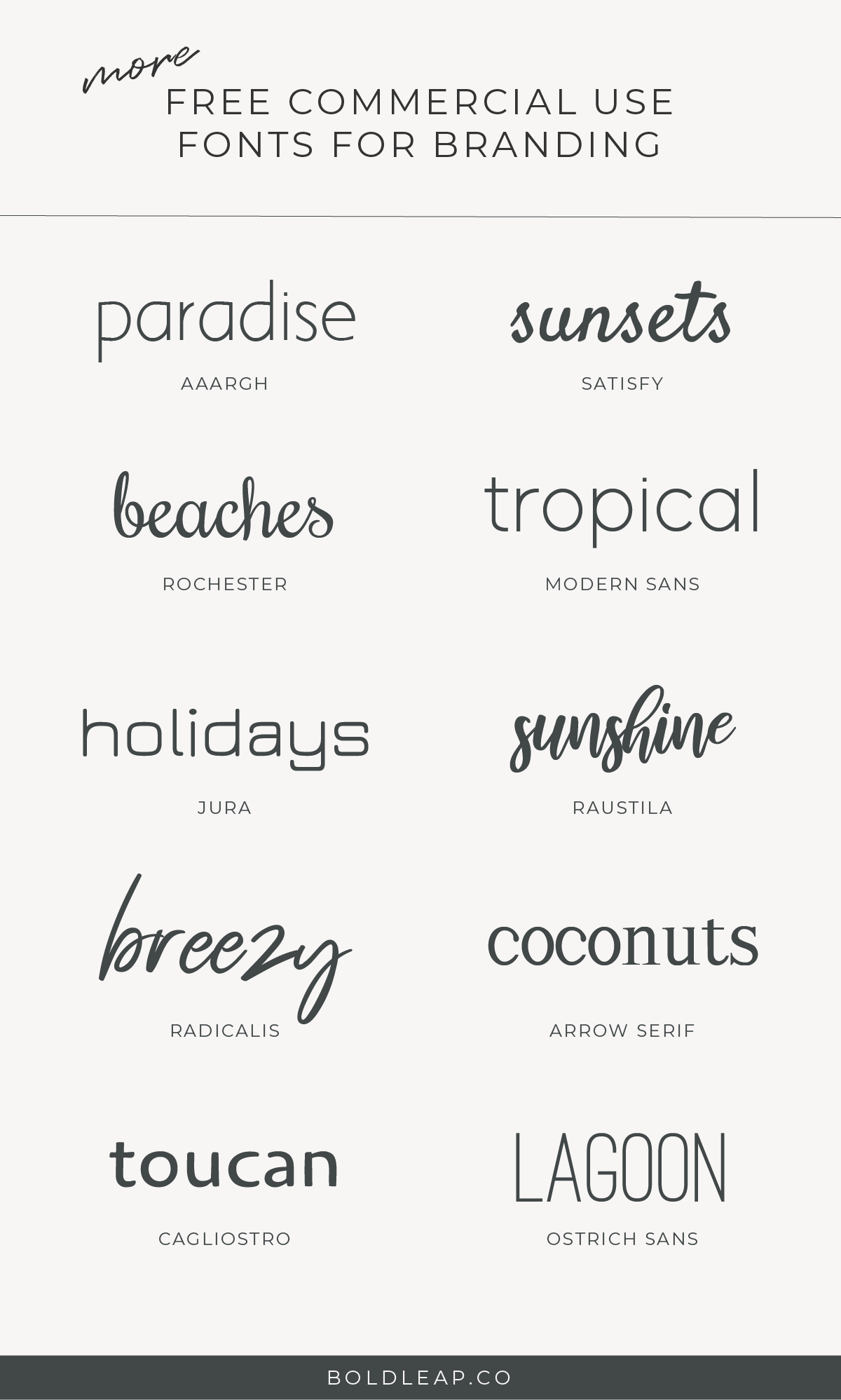 10 More Free Commercial Use Fonts for Branding - commercialuseboldleap 01
