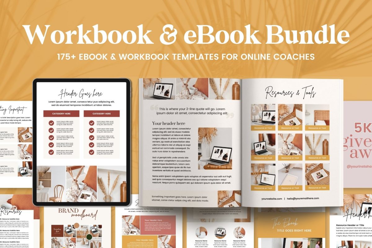 Earning Passive Income With Digital Products for Beginners - ebook designs workbooks lead magnet creator coaches template bundle canva creative market