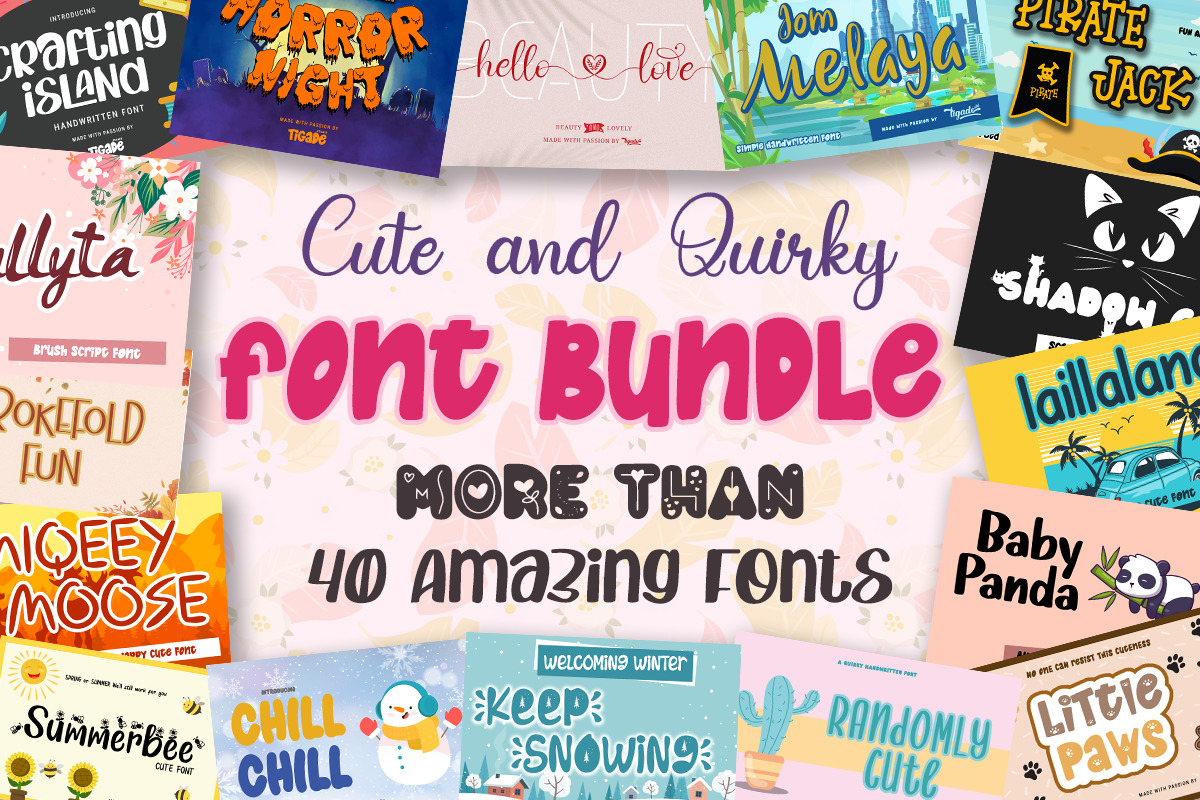 10 Of The Best Crafter Font Bundles - ori 3990359 ucwelk4ei0cv34v57bv93szen2d4vfhnzrkqwfom cute and quirky font bundle