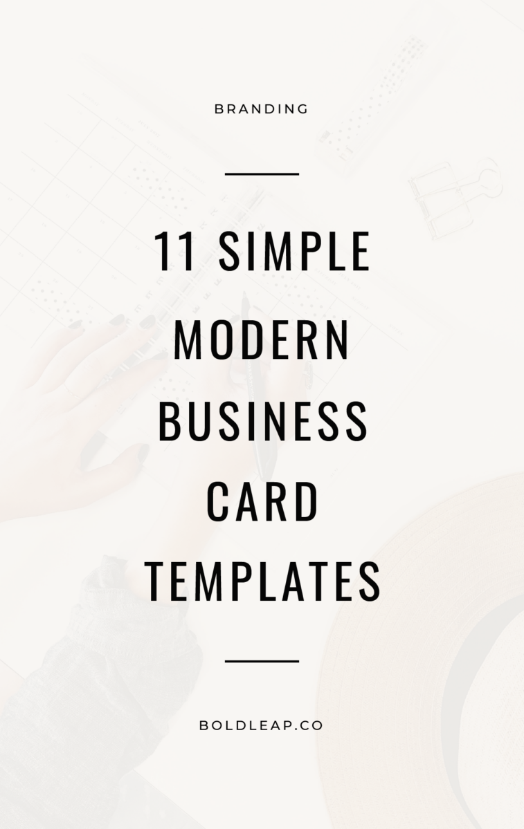 Simple Modern Business Card Templates